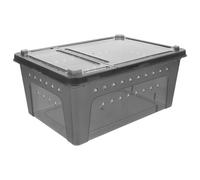 Alasum Spider Terrarium Breeding Box Black with Ventilation for Small Arachnids and Juvenile Exotic Pets, Reptile Feeding Enclosure Suitable for Tarantulas