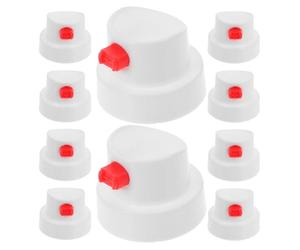 Alasum Spray Paint Nozzles Easy Installation with Waterproof Button Universal 10pcs and Precise Spraying Pe Caps for Aerosol Cans for Artists Suitable for Graffiti and Art Applications