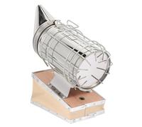 Alasum Stainless Steel Bee Hive Smoker with Protective Heat Shield Manual Beekeeping Tool for Colony Inspection Honey Harvesting and Merging Safe Practical Equipment for Beekeepers