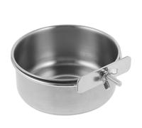 Alasum Stainless Steel Coop Cup for Pets, Hanging Cage Bowl for Rabbits and Dogs, Crack Resistant and Prevents Tipping, for Crates and Coops