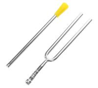 Alasum Standard Metal Tuning Fork for Guitar Violin Piano with Portable Striker for Music Students