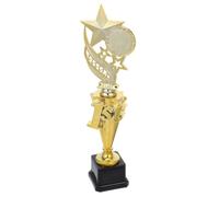 Alasum Star-shaped First Place Trophy for Classroom Competition and Athletic Event, Golden Plastic Multipurpose Award with Unique Star Design, Reliable Youth Sports Winner Trophy