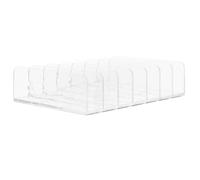Alasum Tabletop Cosmetic Box Eyeshadow Organizer with Scratch Resistance and Multi-purpose Plastic Display Stand for Pressed Powder Storage on Dressing Table