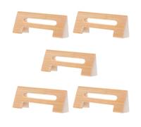 Alasum Three-string and Folk Traditional Daily Sessions Music Practice for Handmade 5pcs Hollow Bamboo Sanxian Bridge Instrument, Enhanced Resonance Rustic Grain