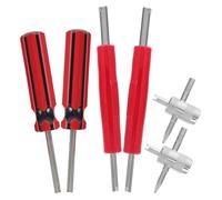 Alasum Tire Valve Stem Core Removal Tool Set Quick Removal Design 6pcs with Portable Alloy and Construction for Valve Stem Repair in Emergency Roadside Situations and Home