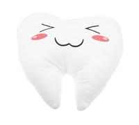 Alasum Tooth-shaped Hugging Pillow Soft Stuffed for Bedroom Nursery Office Decor Comfortable Sleep Cushion Creative Tooth Fairy