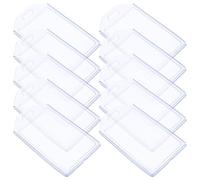 Alasum Travel Suitcase Name Tags 10 Pcs PVC Luggage Labels with Sealed Badge Holders for Baggage Identification and Work Badge Use