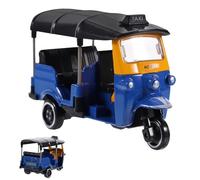 Alasum Tricycle Model Retro Vintage Blue Alloy for Home and Office Desktop Ornament, Lightweight Tabletop Car Decor with Sturdy Plastic and Not Easy to Deform Features