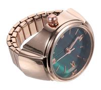 Alasum Unisex Small Finger Ring Watch with Roman Numerals, Lightweight Zinc Alloy Quartz Watch Ring, Easy to Wear and Convenient Time Viewing for Men and Women at Christmas or Birthday