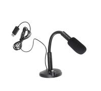 Alasum USB Condenser Microphone with Vibrant Sound for Podcasting and Streaming Easy Use, Black Plastic and Metal Design, Suitable for Instruments and Chatting over Msn