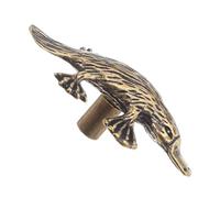 Alasum Vintage Brass Duckbill Animal Drawer Handle with Single Hole Design, Easy Installation and Injury Prevention, for Kitchen Cabinets and Room Furniture Decor