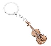 Alasum Vintage Guitar Keychain Metal Musical Instrument Key Ring Chain Hanging Charm for Purse Decor