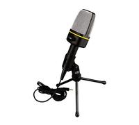 Alasum Vintage Microphone for Karaoke Singing Tripod Stand Desktop Microphone for Computer Recording and Audio Chat Clip