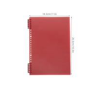 Alasum Vintage Music Composition Notebook Narrow Staff for Detachable Loose Leaf Paper Stave Book with Retro Red Cover Professional Sheet Music Notebook for Guitar and Piano Learning
