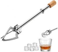 Alasum Vintage Telescopic Pickle Fork, 6.7 Inch Mini Serving Tongs, Silver | 17 Cm Stainless Steel Mini Grippers with Triangle Grip for Serving Ice Cubes, Sugar Cubes, Fruit and Small Snacks