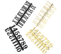 Alasum Wall Clock Number Kit Includes Installation Instructions Material 4 Sets Wall Clock Number Kit with Roman and Arabic Numerals, Material, Easy Installation, for Home Decor and