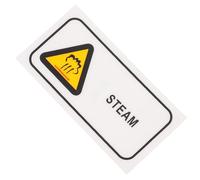Alasum Warning Hot Surface Labels Burn Prevention Notice All-english Label Pet Material Orange Industrial Applications Safety Sticker for Machinery Equipment