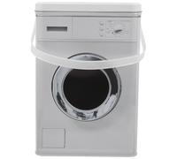 Alasum Washing Machine Shaped for Home Decor and Laundry Room Organisation Iron Laundry Powder Storage Container with Large Capacity and Lightweight Portable Design