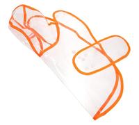 Alasum Waterproof Lightweight Orange Pet Dog Raincoat with Hood for Small Dogs Medium Size, Poncho Rain Jacket Suitable for Teddy, Shiba Inu, Border Collie, and Golden Retriever