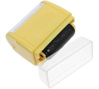 Alasum Wide Rolling Security Stamp for Privacy Protection and Identity Theft Prevention with Smudgeproof Yellow Plastic Design Suitable for Letters and Presents