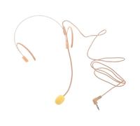 Alasum Wire Earset Mic with Advanced Microphone Technology and Headworn Style, Reliable Earset Condenser Microphone for Live Performance and Theaters, Beige Plastic and Iron Material