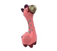 Alasum Wireless Wireless Connectivity Microphone Toy for Children in Pink Abs Material with Cartoon Giraffe Shape, 1800mah Capacity, Safe and Soft Sound, for Baby Playing and Singing Fun