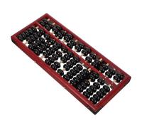 Alasum Wooden Abacus 7 Beads Red Frame - Vintage Counting Tool for Mental Arithmetic, Professional Math Learning Tool for Kids Students Teachers