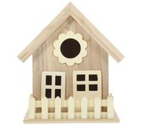 Alasum Wooden Bird House for Garden with Creative Appearance Design and Smooth Surface, Outdoor Bird Feeder House for Yard Decoration and Home Gardening, Comfortable Feel and