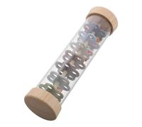 Alasum Wooden Boy Girl's Beaded Rain Stick Sound Maker Toy for Early Learning Music Rain Maker Instrument Sensory Cognitive Development