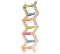 Alasum Wooden Climbing Ladder Toy for Parrot Birds Parrot Ladder for Cage Accessories for Training Random Color