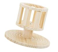 Alasum Wooden Feeder Grass Holder for Guinea Pig Protects Food against Waste Smooth Surface Quality Wood Material for Small Pets Rabbits and Guinea Pigs Feeding