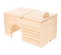 Alasum Wooden Hamster Nest Pet Sleeping House Small Sturdy Pet with Flipping Lid Suitable for Dwarf Hamsters and Small Animals in Indoor Habitats
