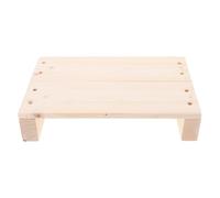 Alasum Wooden Step Stool 30X20X6Cm Khaki Small Half Step Sturdy Platform Versatile Use Foot Stool for Off Bed Bathroom for Seniors and Mothers