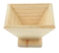 Alasum Wooden Zongzi Mold for Rice Dumpling Making, Quadrangular Shape, Easy to Clean Rice-Pudding Making Mold Suitable for Traditional Sticky Rice Dumpling DIY