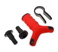 Alasum Wrist and Forearm Strengthener Set Adjustable Weight, Red Multi-Function Hand Exerciser Handle 2 Nuts for Arm Wrestling and Muscle Training at Home and Gym