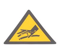 Alasum Yellow for Alerting Mechanical Staff in Industrial Settings Safety Warning Sign Sticker Adhesive and Easily Visible Hand Safety Decal for Equipment and Machine