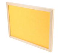 Alasum Yellow Handmade Notice Board with Synthetic Material for Displaying Emails and Menus, DIY Background Wall and Learning Tool
