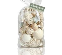 AlaTyche Christmas Potpourri Bags, Holiday Potpourri Bowl Filler, Pine Scented Winter Potpourri Dried Flowers, Home Fragrance Popery,Bathroom Decor,White Crystal(20 oz)