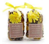 AlaTyche Yellow Potpourri Bags,Lemon Scented Potpourri Bowl Filler,Decorative Dried Flowers, Home Fragrance Sachet of Petal, Bathroom Vase Decor -Mini