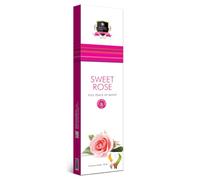 Alaukik Sweet Rose Incense Sticks - 3 Pack Set (50g Each) with JRose Burner | Floral & Romantic Fragrance | Made in India | Meditation, Relaxation, Home Fragrance