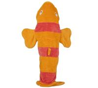 Alaurbeauty Unisex Adult Crocodile/Ugly Fish One Piece Pajamas Flannel Animal Cosplay Halloween Costumes Party Wear Pjs (Orange, L)