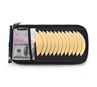 alavisxf xx Car CD Holder, DVD Vehicle Visor Storage Orangizer, Large Capacity CD Visor Case with 12 Sleeves, 1 Mesh Pocket, 1 Pen Holder, 1 Back Inner Pocket(Black)