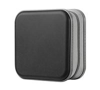 alavisxf xx CD Case, 48 Capacity Hard Plastic DVD Case Portable Zipper CD Case Holder Large Storage Disc Wallet Bag for Car Home Travel (Black, 48 Capacity)