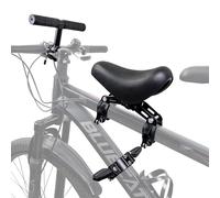 Alaxciax Front Mounted Bicycle Seats for Children, Mountain Bike Child Seat Kid Bike Seat Handlebars Foot Pedals Set for Children 2~5 Years Suitable for MTB City Bicycles (Black)