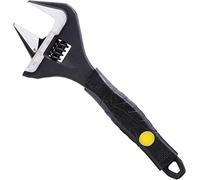 Alaxy safety solutions 8 inch/215mm Adjustable Wrench, 36mm Wide Jaw Opening Adjustable Spanner, CR-V Rustproof Plumbing Tool with Ergonomic Grip