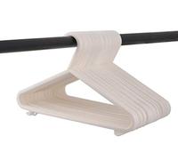 ALAYSTAR Pack of 40 Nursery Plastic White Hangers - Extra Storage for Children Kids Toddlers Coat Clothes Nonslip Hangers