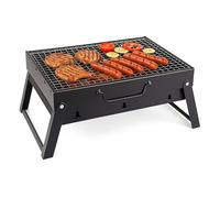 ALAYSTAR Portable Folding Charcoal BBQ Grill for Camping, Picnics, Garden & Outdoor Parties Compact Tabletop Design, Durable Iron Construction, Easy Setup & Travel-Friendly Tabletop Barbecue