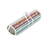 ALAYSTAR Premium Clear Wrap Wrapping Storage Bag Organiser - Space Efficient Strong Durable Xmas Cylinder Wrapping Paper Storage Bag