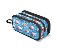 ALAZA Ambulance Pattern Pencil Case Large Pen Pouch Holder Stationery Bag for Girls Boys Adults School Office