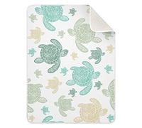 ALAZA Aqua Turtle Sea Kids Baby Blankets Unisex Newborn,Super Soft Comfy Minky Baby Blanket, for Toddler Baby Nursery Bed Blankets Stroller Crib Shower Gifts 30 X 40 Inch